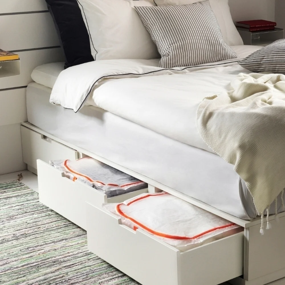IKEA Parkla Storage case, white, 21 34x19 14x7 1/2 